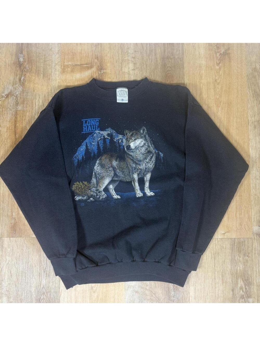 90s Crewneck Sweatshirt – Black (XL)